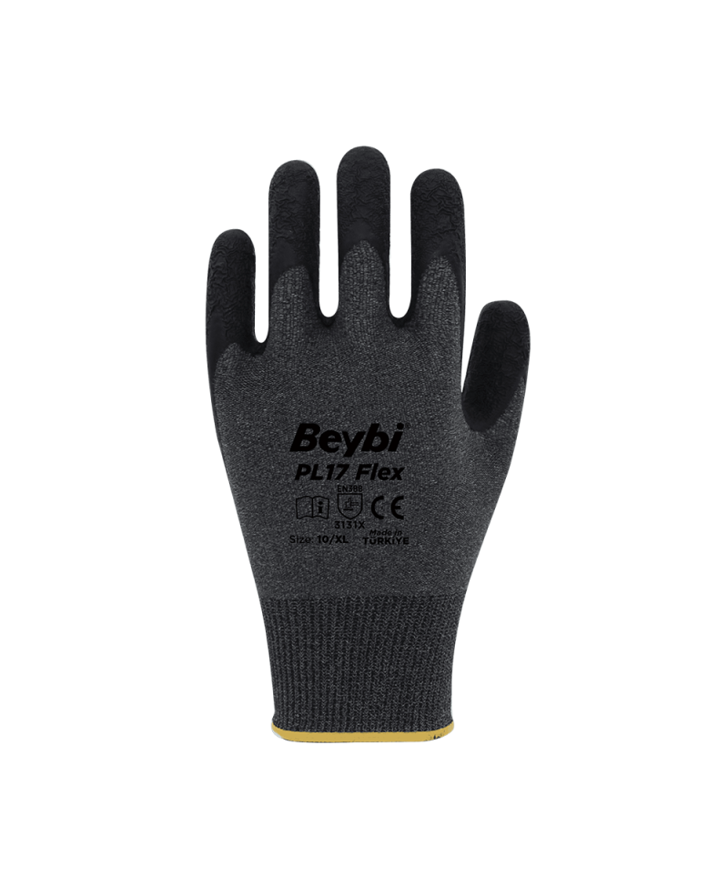 Beybi PL17 Flex Lateks Kaplı Polyester Likralı Eldiven - Görsel 2