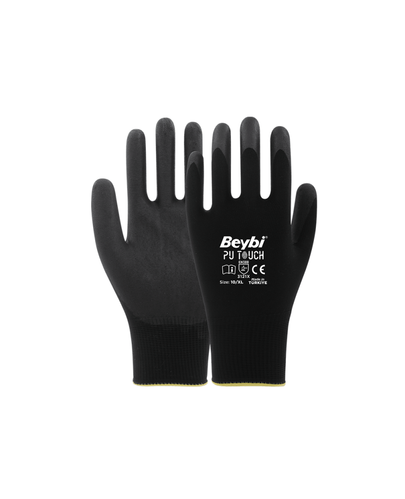 Beybi PU TOUCH Poliüretan Kaplı Polyester Eldiven