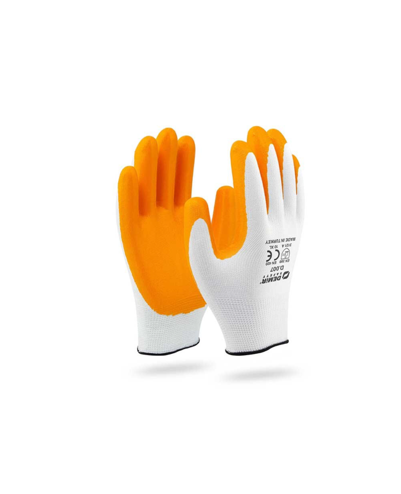 Demir Safety D.007 Sarı/Beyaz Eldiven